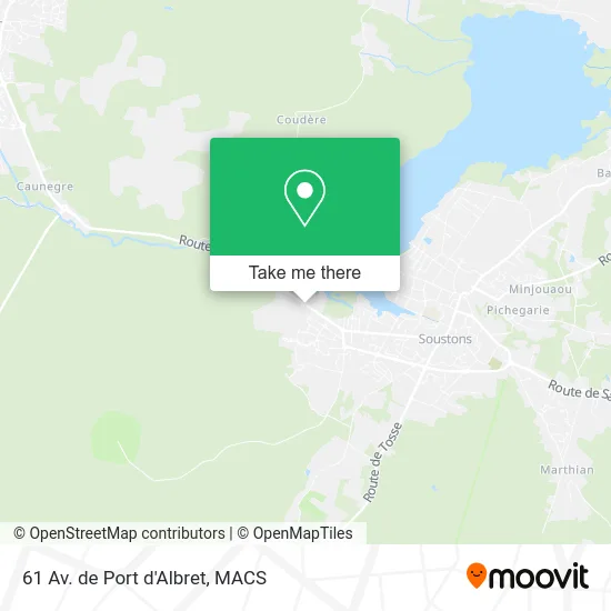 61 Av. de Port d'Albret map