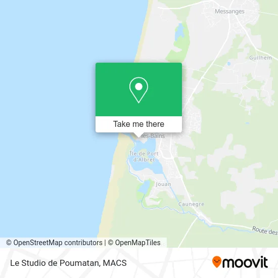 Le Studio de Poumatan map
