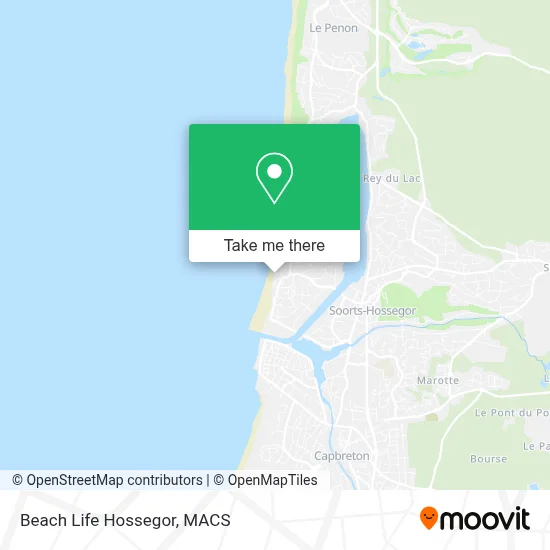 Beach Life Hossegor map