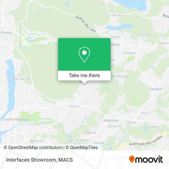 Interfaces Showroom map
