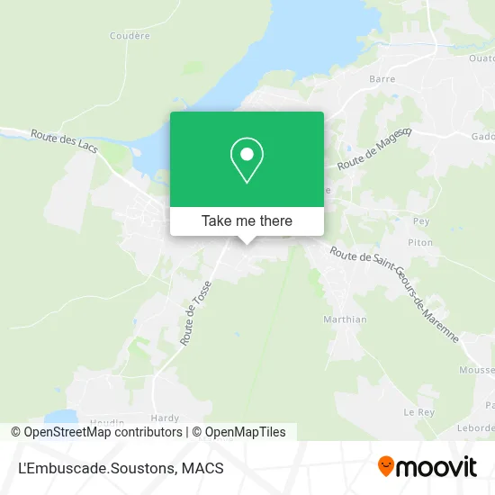 L'Embuscade.Soustons map