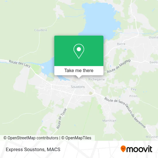 Express Soustons map