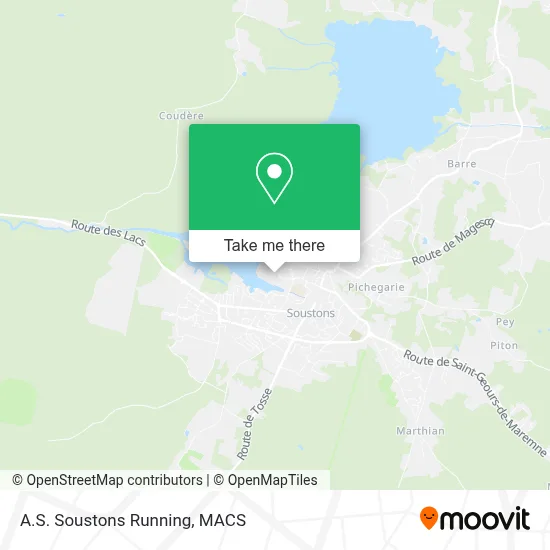 A.S. Soustons Running map