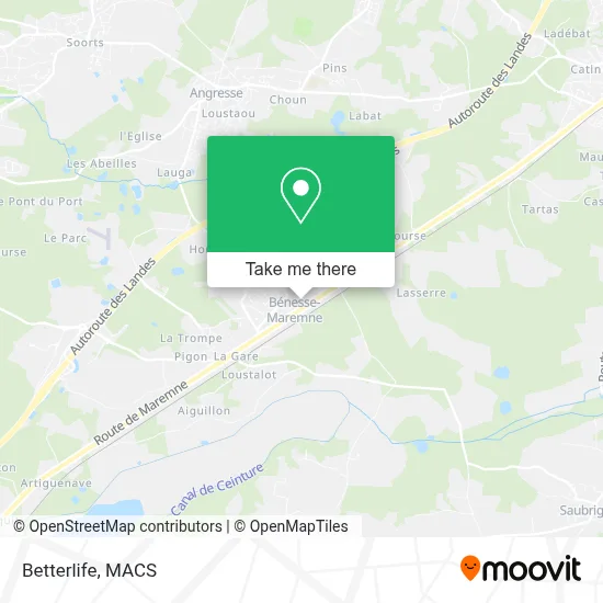 Betterlife map