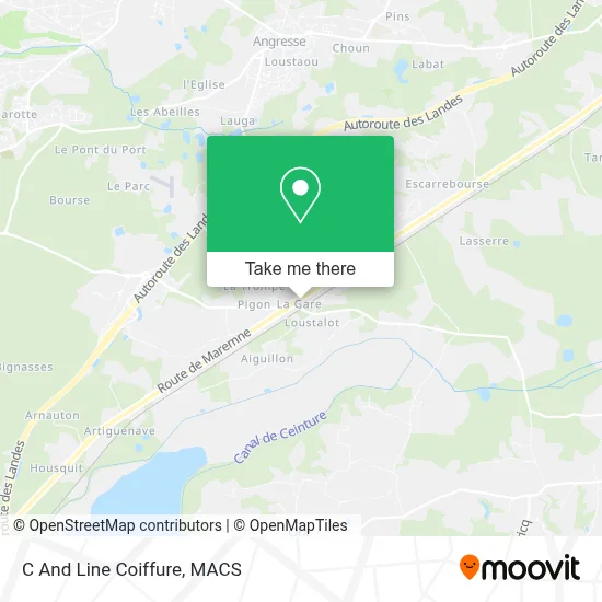 C And Line Coiffure map