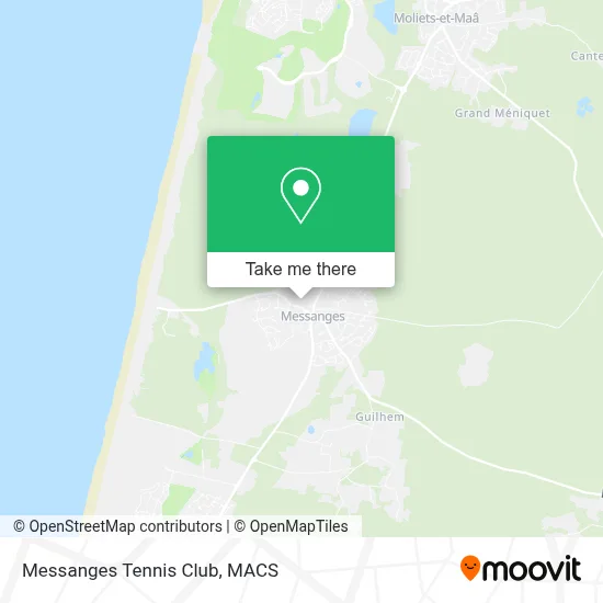 Messanges Tennis Club map