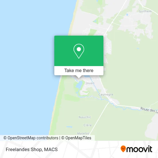 Freelandes Shop map