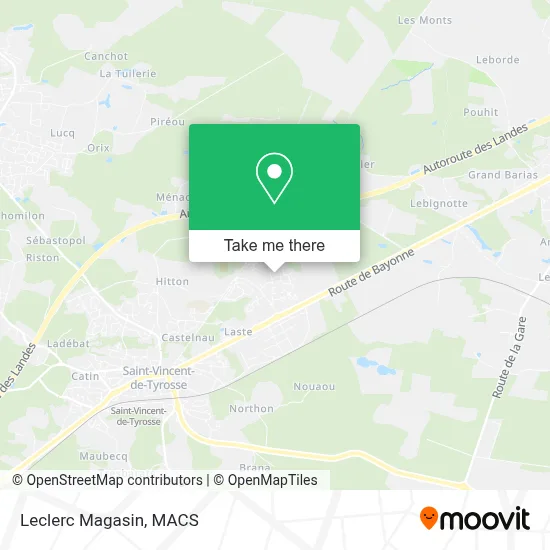 Leclerc Magasin map
