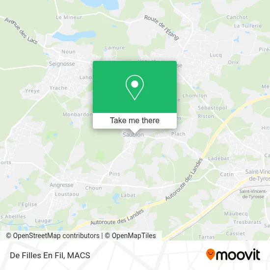 De Filles En Fil map
