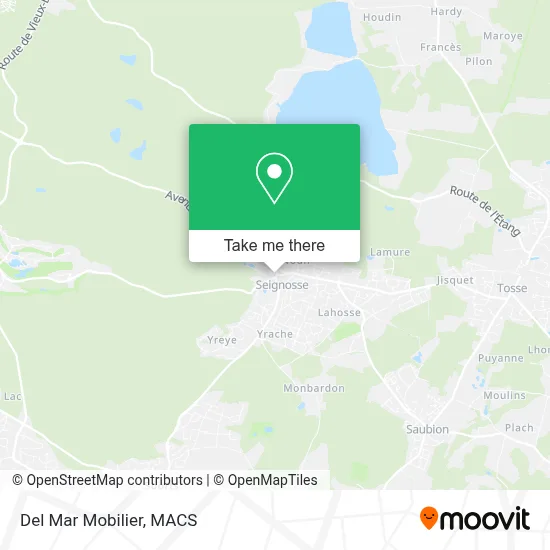 Del Mar Mobilier map