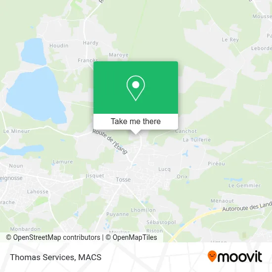 Thomas Services map