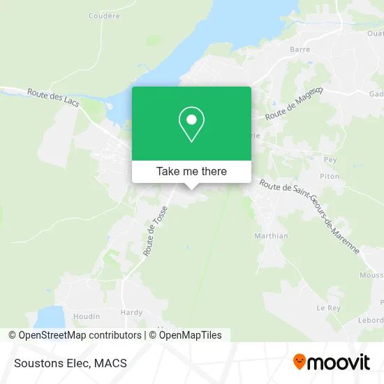 Soustons Elec map