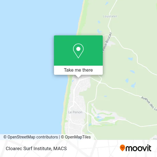 Cloarec Surf Institute map