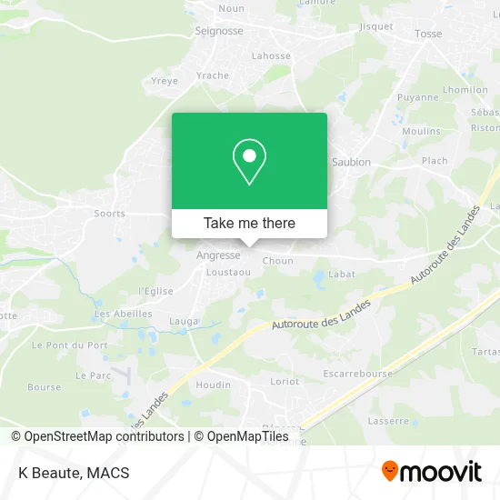 K Beaute map