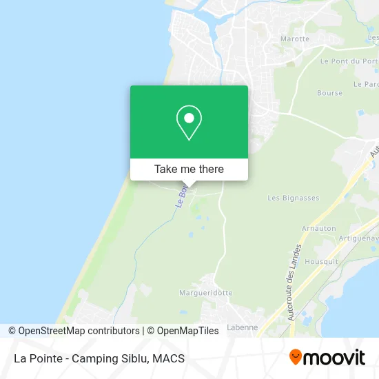 La Pointe - Camping Siblu map