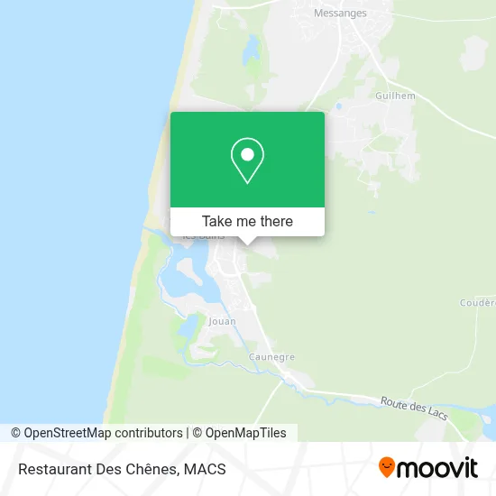 Restaurant Des Chênes map