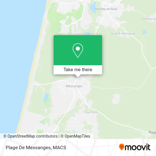 Plage De Messanges map