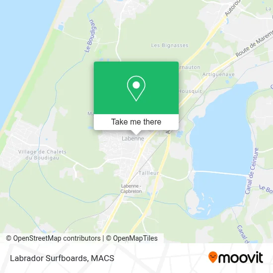 Labrador Surfboards map