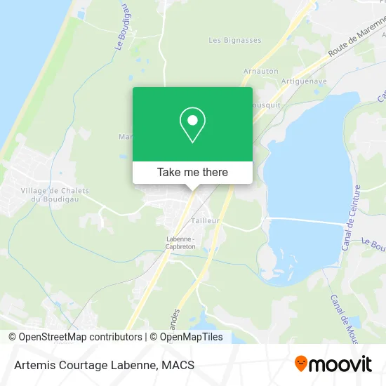 Artemis Courtage Labenne map