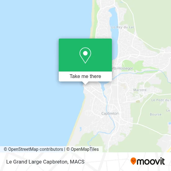 Le Grand Large Capbreton map