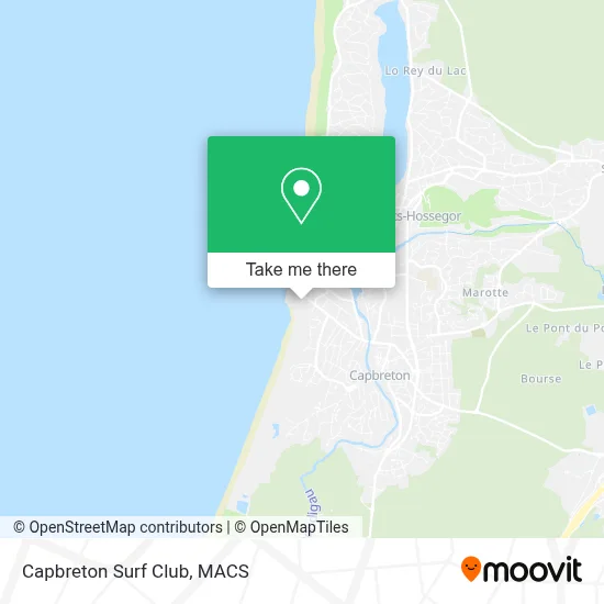 Capbreton Surf Club map
