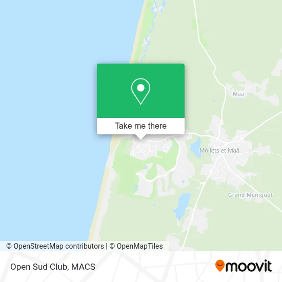 Open Sud Club map
