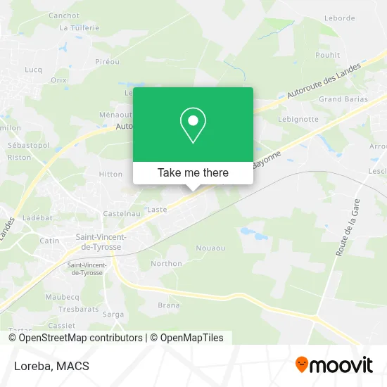 Loreba map