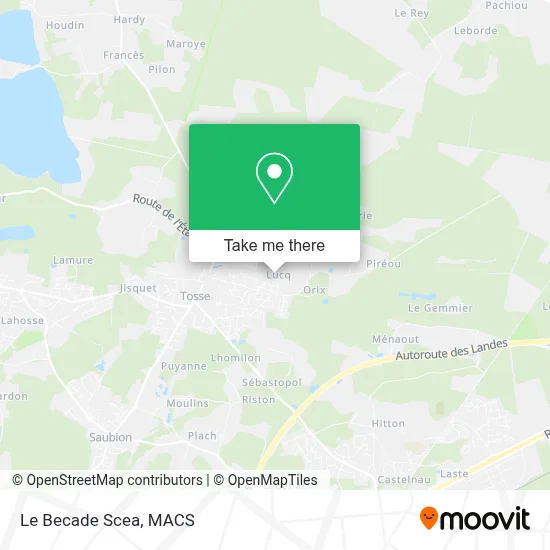 Le Becade Scea map