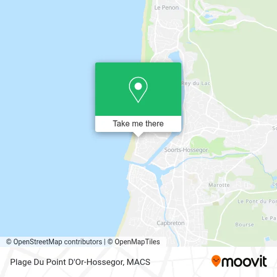 Plage Du Point D'Or-Hossegor map