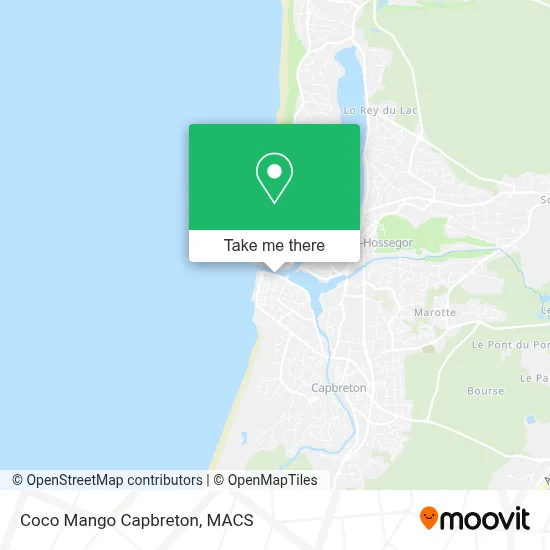 Coco Mango Capbreton map