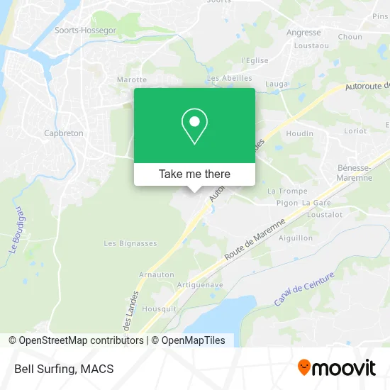 Bell Surfing map