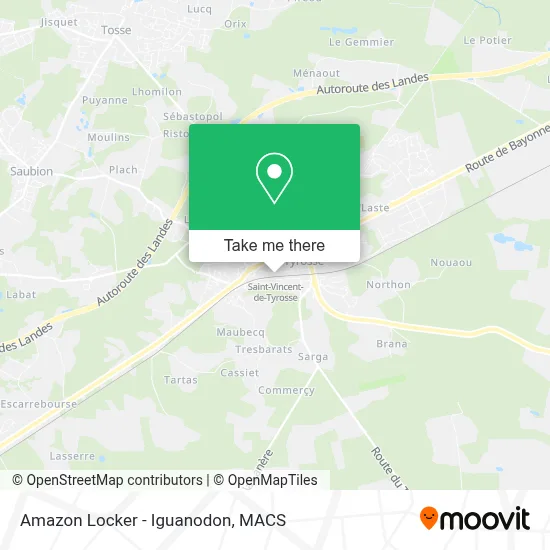 Amazon Locker - Iguanodon map
