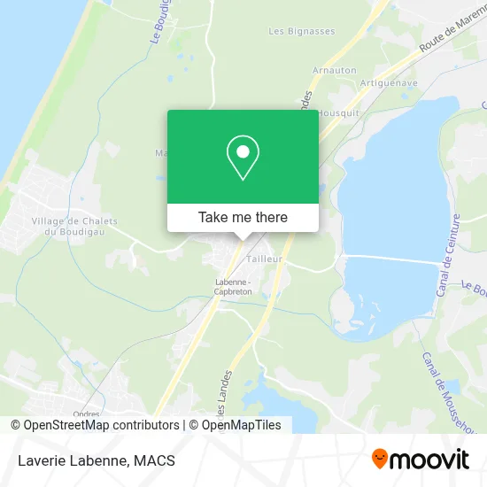 Mapa Laverie Labenne