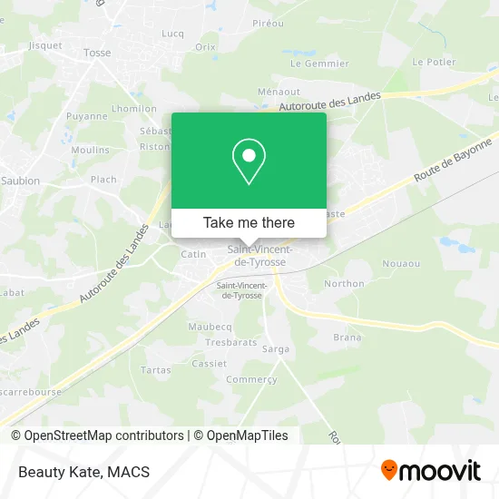 Beauty Kate map