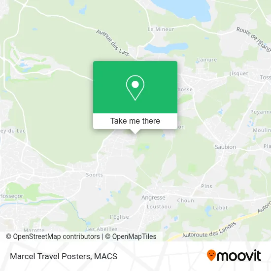 Marcel Travel Posters map