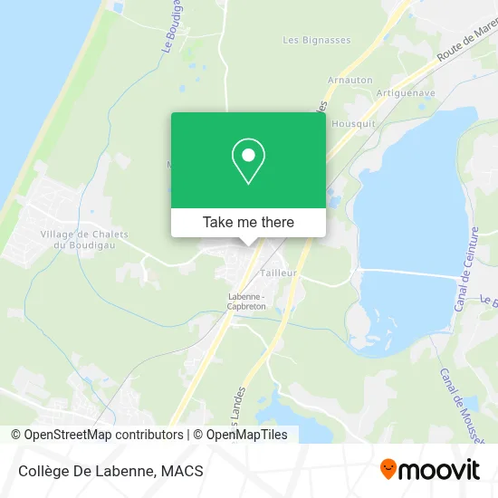 Collège De Labenne map
