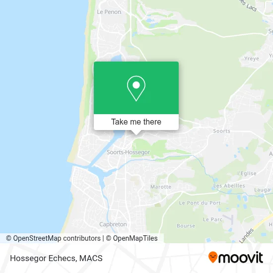 Hossegor Echecs map