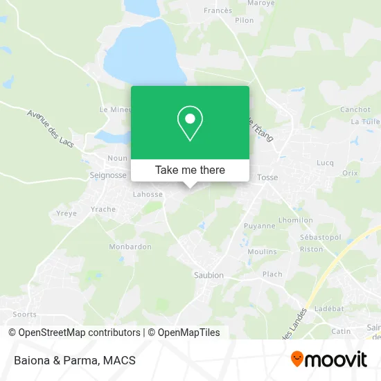 Baiona & Parma map