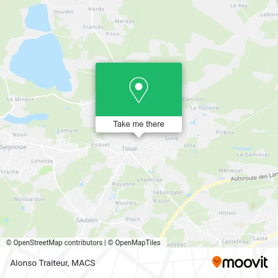 Alonso Traiteur map