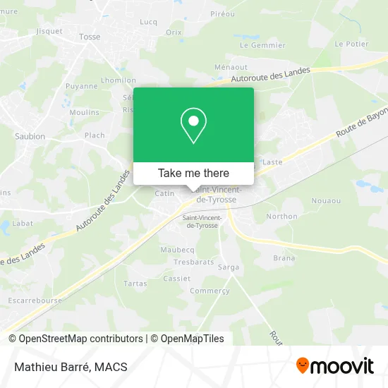 Mapa Mathieu Barré