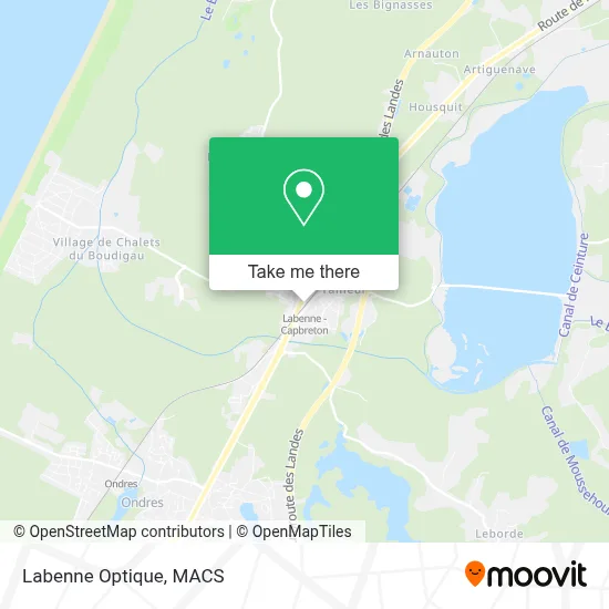 Mapa Labenne Optique