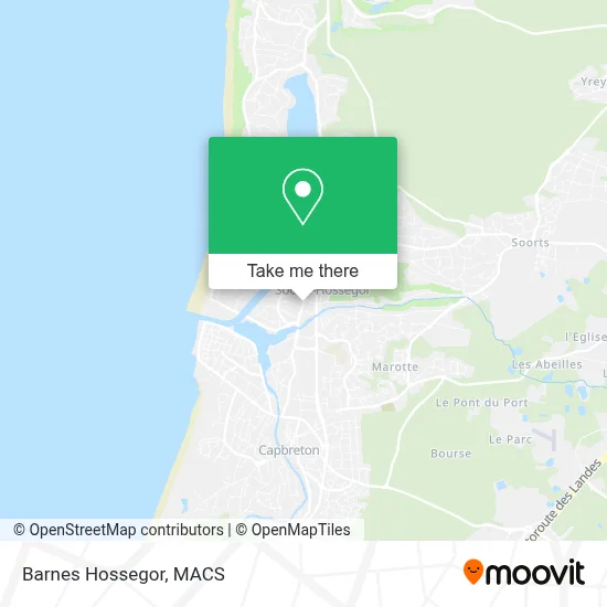Barnes Hossegor map