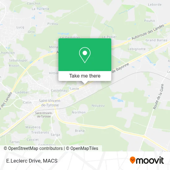 E.Leclerc Drive map