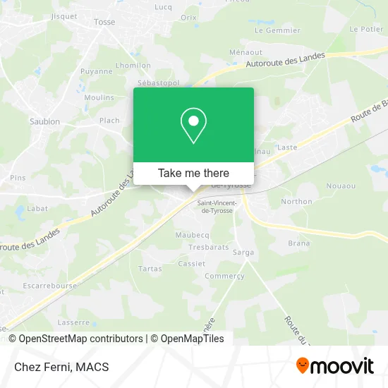 Chez Ferni map