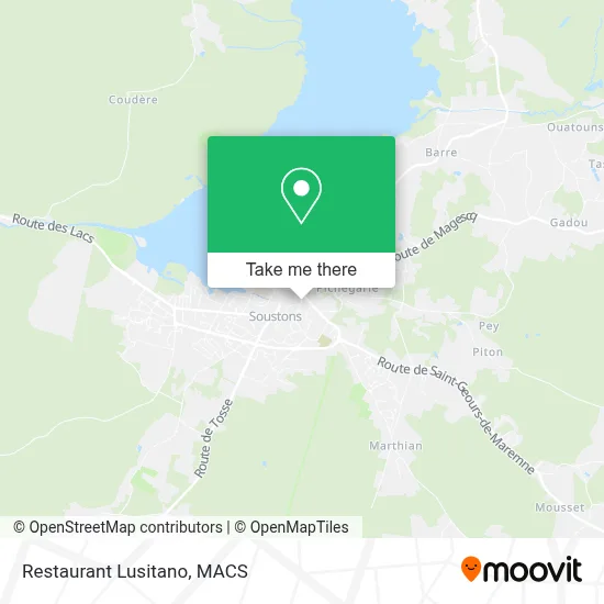 Restaurant Lusitano map