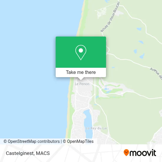 Mapa Castelginest