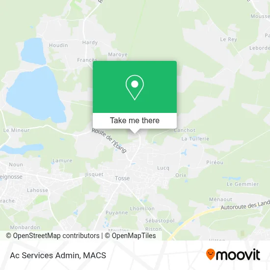 Ac Services Admin map