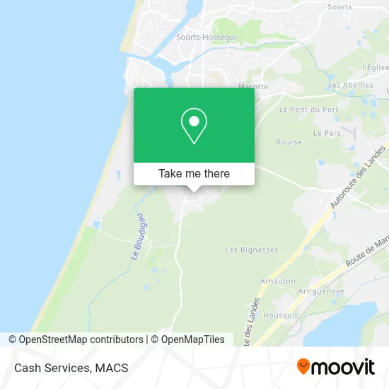 Cash Services map