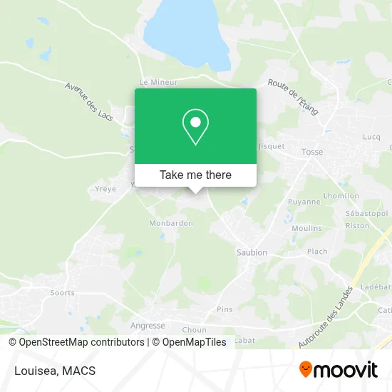 Louisea map