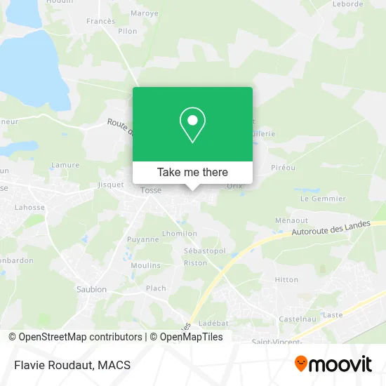Flavie Roudaut map